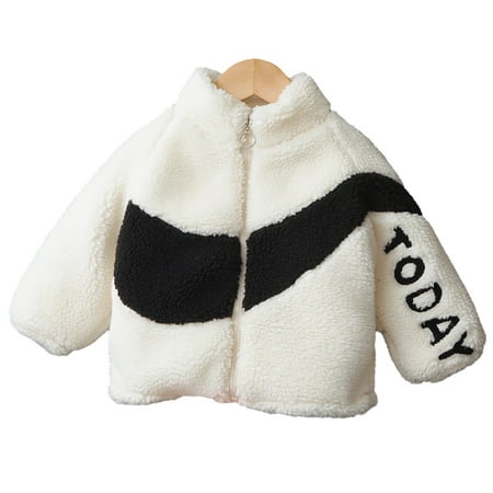 

LYMAYTER Infant Unisex Warm Jacket Baby Fleece Thickened Coat Kids Boys Girls Fall Winter Outerwear for 9 Months-4 Years