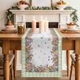 thumbnail image 2 of Table Runner - 90 Inch Long, Spring Easter Kitchen Dining Table Runner Dresser Scarves, Colorful Eggs Botanical Bunny Plaid Farmhouse Decor for Coffee Tables Wedding Party Banquet, 2 of 8