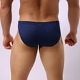 thumbnail image 3 of kpoplk Mens Brief Underpants Pouch Enhancing Low Waist Mesh Underwear Blue,L, 3 of 6
