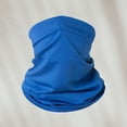 thumbnail image 2 of Solid Summer Neck Gaiter for Unisex Sun Protection Ice Silk Cooling Face Mask Neck Scarf Thin Breathable Bandana for Cycling Fishing 1 PC Royal Blue One Size, 2 of 5