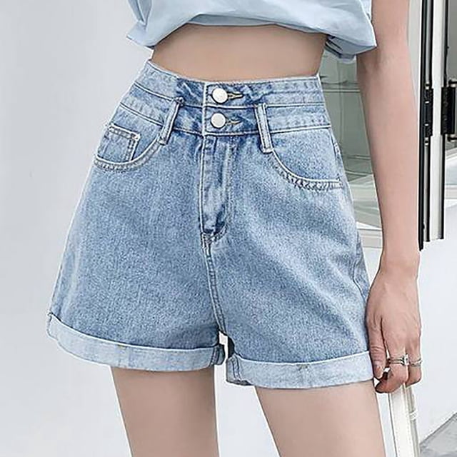 iTNHFP Shorts pour Femmes Mode Décontractée Jeans Taille Haute