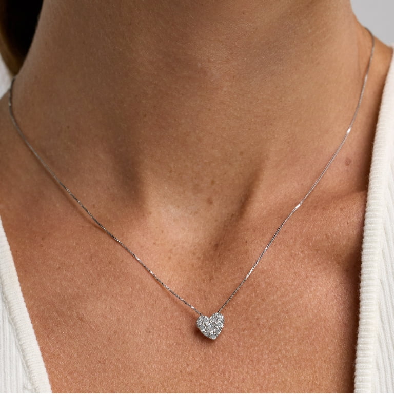2 carat deals diamond heart pendant