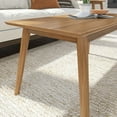 thumbnail image 4 of Plank+Beam Solid Wood 40" Mid Century Modern Coffee Tables for Living Room, Pecan, 4 of 7
