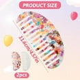 thumbnail image 3 of 2 Pcs Mini Wide Tooth Hair Comb, Small Combs Anti-Static Acetate Travel Purse Pocket Size Combs Tortoise Shell French Detangling Comb for Bangs, Thick Curly, Straight Wavy Hair Care Wet and Dry, 3 of 7
