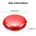 thumbnail image 2 of WJCA Portable 7-Slot Yen Coin Holder with Mirror, Compact Change Organizer for Car Travel and Daily Use, Red., 2 of 6