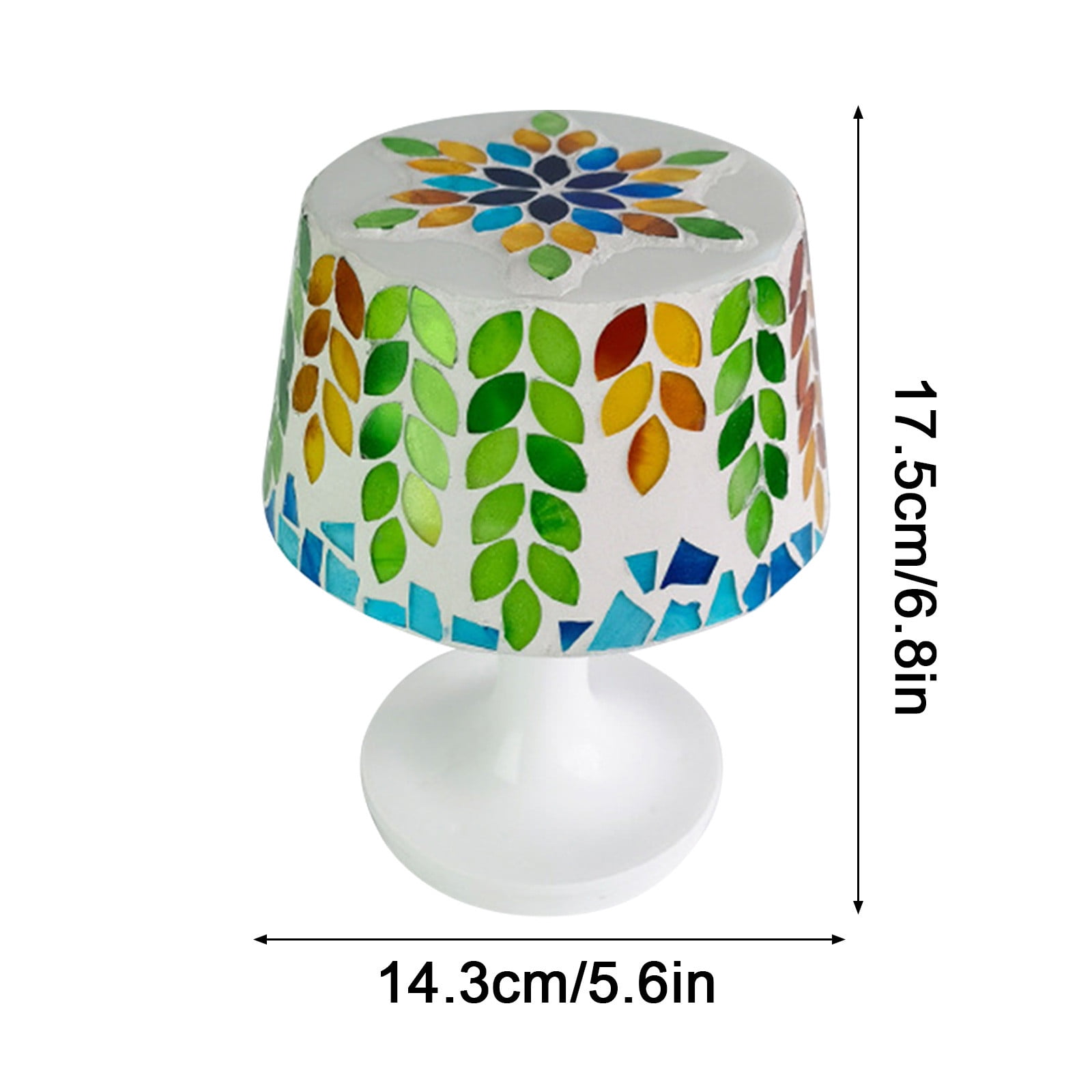 Fankiway DIY Mosaic Night Light Kit, Make Your Own Mosaic Night Light Kit, DIY Stained Glass Set, Crafts Kit for Teens Adults, Nightlight DIY Valentines Day Birthday Gift