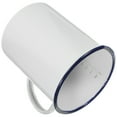 thumbnail image 3 of UPOUART 1Set Enamel Coffee Mugs Cylindrical White Large Capacity for Camping Daily Use Home Coffee Shop, 3 of 7