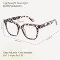thumbnail image 2 of Gafas de luz azul con bloqueador de luz azul y UV de gran tamaño, 2 of 8