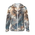 thumbnail image 2 of Lsque Cool Cloud White Dragon UPF 50+ Lightweight Sun Protection Men's Women's Long Sleeve Shirt, Hoodie Performance -Medium, 2 of 9