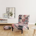 thumbnail image 2 of Designart « Angles Transcendants en Rose I » Fauteuil d'Appoint Rembourré Rose Transcendant - Fauteuil Moderne pour Salon, 2 of 7