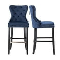 thumbnail image 5 of Westin Outdoor 29" Tufted Velvet Counter Stool (Set of 2), Black/Velvet Navy Blue, 5 of 6