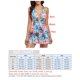 thumbnail image 5 of Traje de baño de una pieza para mujer con estampado floral y diseño cruzado en la espalda, escote profundo en V y amarillo vibrante, talla XL., 5 of 6