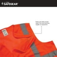thumbnail image 4 of JJ Keller SAFEGEAR 5-pk. 4XL/5XL Type R Class 2 Safety Vest - High Vis Orange, 4 of 5