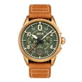 thumbnail image 1 of AVI-8 Spitfire Lock Chronograph Leather Strap Bronze Green Dial Quartz AV-4089-02 Men's Watch, 1 of 5