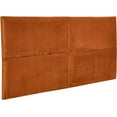 thumbnail image 6 of ZXNYH NoSom Sound Reducing Four Panel Velvet Upholstered Headboard, Terracotta, King, 6 of 8
