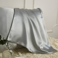 thumbnail image 5 of DISANGNI 100% Mulberry Silk Silk Pillowcase, Used for Hair and Skin, Envelope Type, Silk on one Side and Tencel on The Other Side, 1pc (Light Grey, 1 pc Queen Size 20"x30"), 5 of 7