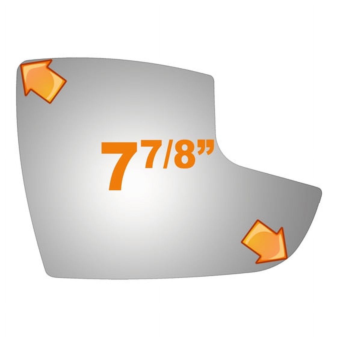 Burco Side View Mirror Replacement Glass - Clear Glass - 5488