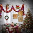 thumbnail image 6 of NOGIS 16.4 Ft Christmas Prelit Tinsel Garland, Red Metallic Garland with LED Lights for Christmas Tree Decorations,Wedding Party Supplies (Red), 6 of 7
