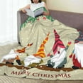 thumbnail image 6 of Vsdgher Christmas Card With Gnomes Ultra-Soft Micro flannel Blanket Throw Blankets for Couch Sofa, Bed (4 sizes)-80"x60", 6 of 7
