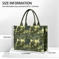thumbnail image 3 of Large Capacity Tote Bag,Green Brown Camo Forest Pattern Handbag Fashion Luxury Tote Bag,15.7"x13"x 5.1" Inches,Laptop Compatible, 3 of 6