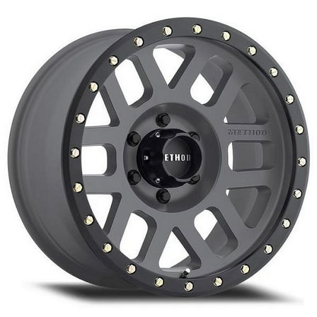 Method Race mr309 grid 17x8.5 5x127 0et 94mm titanium/black street loc wheel Fits select: 2015-2019,2021 JEEP WRANGLER UNLIMITED