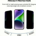 thumbnail image 2 of 3-pack, Privacy Screen Protector for iPhone 11/12/13/14/15/16 Pro Max Plus, Anti-peep Tempered Glass, 28 °   Viewing Angle, Anti-scratch, Anti-fingerprint, 9H Hardness, Easy to Install, 2 of 5