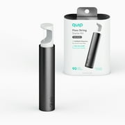 Quip Dental Floss Picks, Refillable Dispenser, Slate Metal, 3-Month Mint Refill