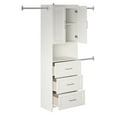 thumbnail image 2 of Organiseur pour placard 3 tiroirs Nevaeh Ridge de Systembuild Evolution, blanc, 2 of 9