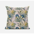 thumbnail image 6 of Amrita Sen Plant Illusion Suede Zippered Pillow with Insert in Blue Gray 16 x 16, 6 of 7