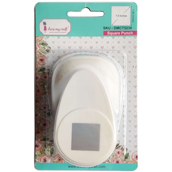Dress My Craft Designer Punch-Square 1.5"