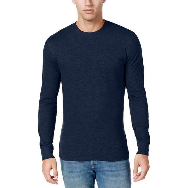 Camiseta básica de algodón de jersey para hombre Club Room, azul, XXX-Large