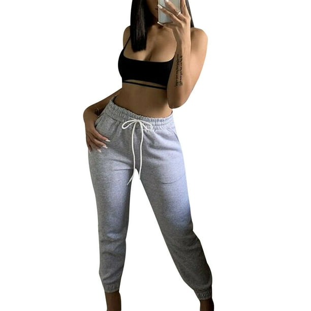 Calsunbaby - Ladies Womens Slim Fit Tracksuit Bottoms Skinny Jogging Joggers Pants Trousers 