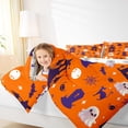 thumbnail image 4 of jejeloiu Halloween Ghost Full Size Comforter Sets,Spooky Castle Bedding Comforter Set,Black Bats Spider Bedding Sets For Boys Kids,Breathable Home Decor Reversible,3 Pieces, 4 of 8
