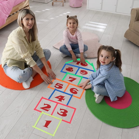 Spike Tape Sets, 1/2 Wide x 65ft Length, 5 Colors Neon Gaffer Tape, Heavy Duty Fluorescent Gaff Tape for Theater Stage Floors, Holds Down Wires Pinstripe Marking Tape (20)