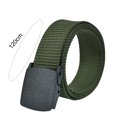 thumbnail image 6 of NUZYZ Men Nylon Belt Solid Color Holeless Design Waistband Adjustable Length None Metal Buckle Jeans Belt Costume Accessories, 6 of 8