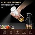 thumbnail image 2 of Pulverizador Irfora Pulverizador de aceite, botella pulverizadora de aceite de vidrio, pulverizador de niebla de 200ML, sin obstrucciones para aceite de oliva, agua, salsa de soja, cocinar, hornear, Irfora Pulverizador, 2 of 7