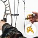 thumbnail image 2 of Equipo de tiro con arco robusto compuesto de thumb compuesto accesorios de arco correa de muñeca dispensador abrazadera cabezal alta sensibilidad caza liberación ayuda dorado Eigraketly OD011037-05, 2 of 7