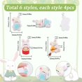 thumbnail image 5 of 1 Box 24Pcs 6 Styles Rabbit Charms Bulk Bunny Charm Bulk Resin Cartoon Easter Bunny Colorful Music Instrument Animal Charms for Jewelry Making Charms Keychain Earring Necklace DIY Crafts, 5 of 6
