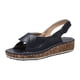 thumbnail image 2 of Moda mujer sólido verano señoras cómodas sandalias talón pendiente Casual playa zapatos Wmkox8yii  sa736, 2 of 9