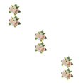 thumbnail image 4 of Advancent 2 piezas decoración de pastel de boda rosa planta artesanía fiesta Type7 NO7, 4 of 6