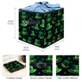 thumbnail image 3 of Saint Patrick's Day Foldable Cube Organizer Storage Basket with Handle, 10.8"x10.5"x10.6", Large Capacity Clothes Storage, 3 of 6