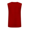 thumbnail image 6 of BXINGOHAI Men's Sleeveless Workout Tank Tops Athletic Running Quick Dry Muscle Shirts Moisture Wicking Lightweight Red,2XL, 6 of 6