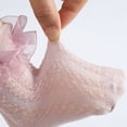 thumbnail image 4 of Esho Baby Girls Anti Slip Frilly Lace Socks, Toddler Girl Cotton Knee High Long Socks, 0-5T, 4 of 8
