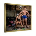thumbnail image 3 of Designart "Gym Workout For A Sports Couple" Aerobic & Bodybuilding Picture Framed Canvas Prints, 3 of 5