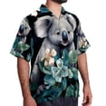 thumbnail image 2 of Koala Men's Casual Poplin Button Down Short Sleeve Shirts for Summer Beach - Unisex, 2 of 6