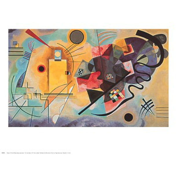 Gelb, Rot, Blau by Wassily Kandinsky Poster Print (30 x 24)