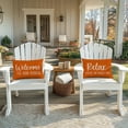 thumbnail image 3 of Decorative Throw Pillow Covers Inch Relax Porch Time Orange Outdoor Farmhouse Spring Fall Decorations Cozy Lumbar Decorative Cushion Case for Sofa Couch Patio Front Porch Decor, 3 of 7