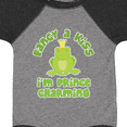 thumbnail image 4 of Inktastic Fancy A Kiss I'm Prince Charming Boys Baby Bodysuit, 4 of 5