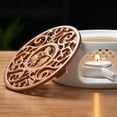 thumbnail image 2 of Round Ceramic Teapot Warmer Warming Holder Warmer?Tea Heater for Heating Coffee Milk or Tea, 2 of 9