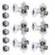 thumbnail image 2 of Llave De Afinación De Guitarra, Afinadores De Perilla De Guitarra Plateada Con 12 Tornillos Para Afinación De Guitarra Eléctrica Para Afinación De Guitarra Acústica YLSHRF Guitar Tuning Accessories, 2 of 8